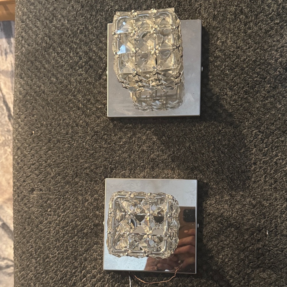 Crystal Glass Wall Sconces
